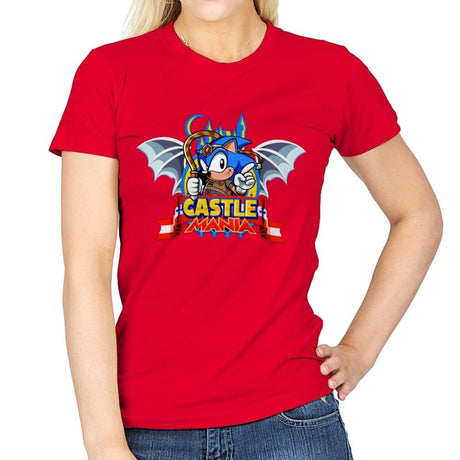 Castle Mania - Womens T-Shirts RIPT Apparel Small / Red