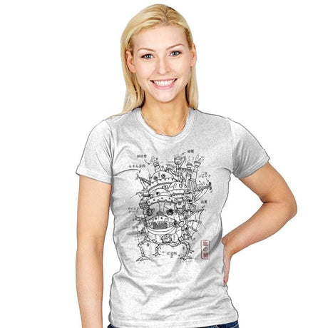 Castle Plan - Womens T-Shirts RIPT Apparel