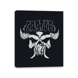 Castle Skull - Canvas Wraps Canvas Wraps RIPT Apparel 11x14 / Black