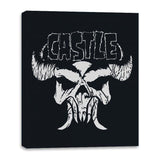 Castle Skull - Canvas Wraps Canvas Wraps RIPT Apparel 16x20 / Black