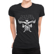 Castle Skull - Womens Premium T-Shirts RIPT Apparel Small / Black