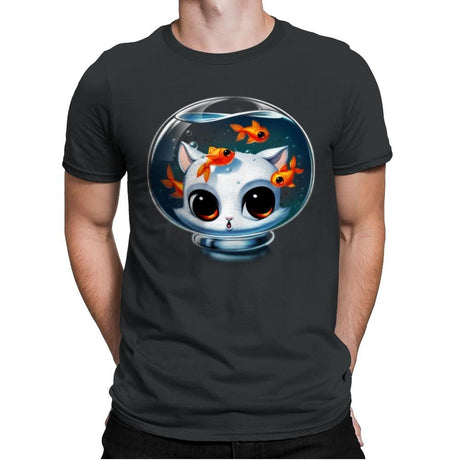 Castronaut Cat - Mens Premium T-Shirts RIPT Apparel Small / Heavy Metal