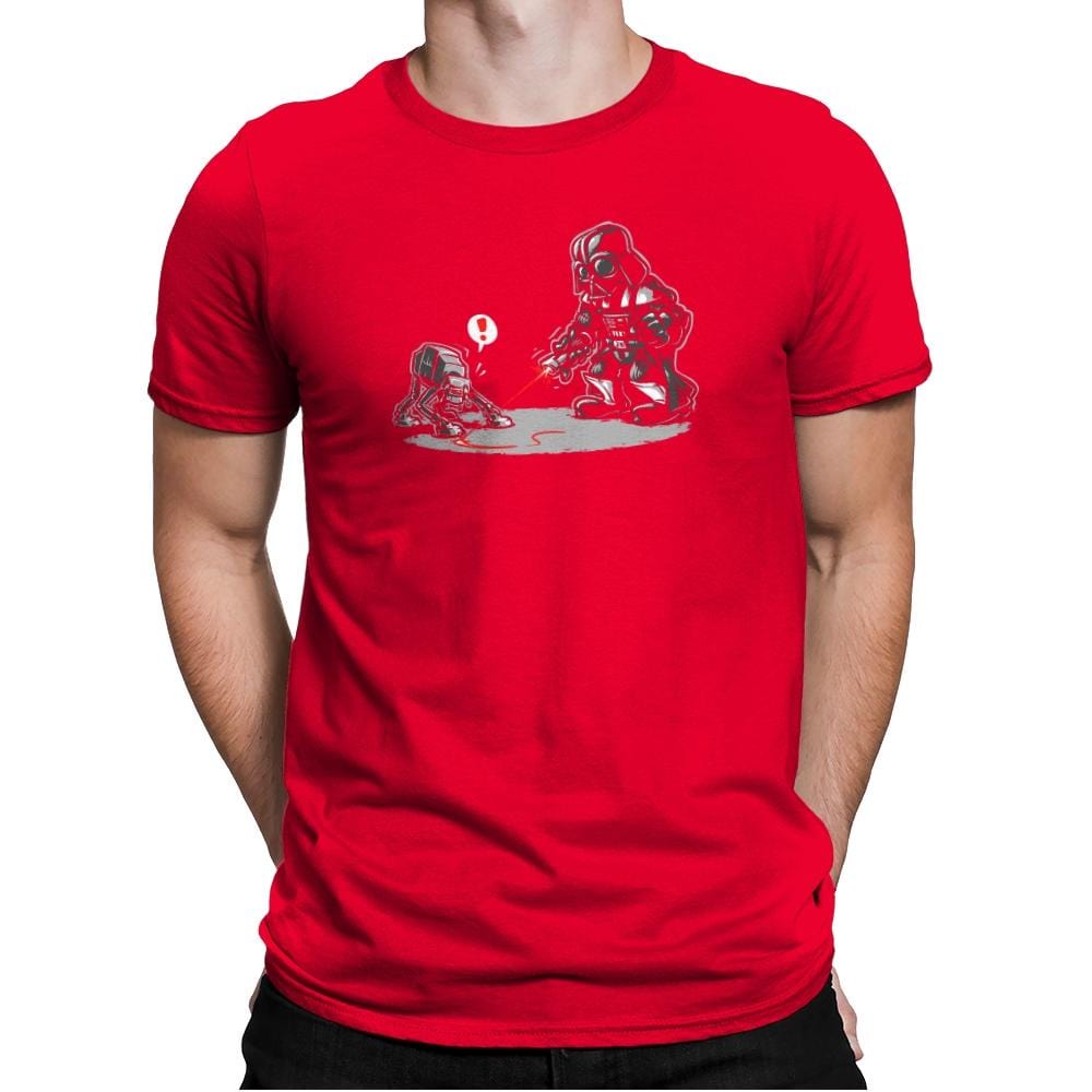 Cat-At Distraction - 80s Blaarg - Mens Premium T-Shirts RIPT Apparel Small / Red