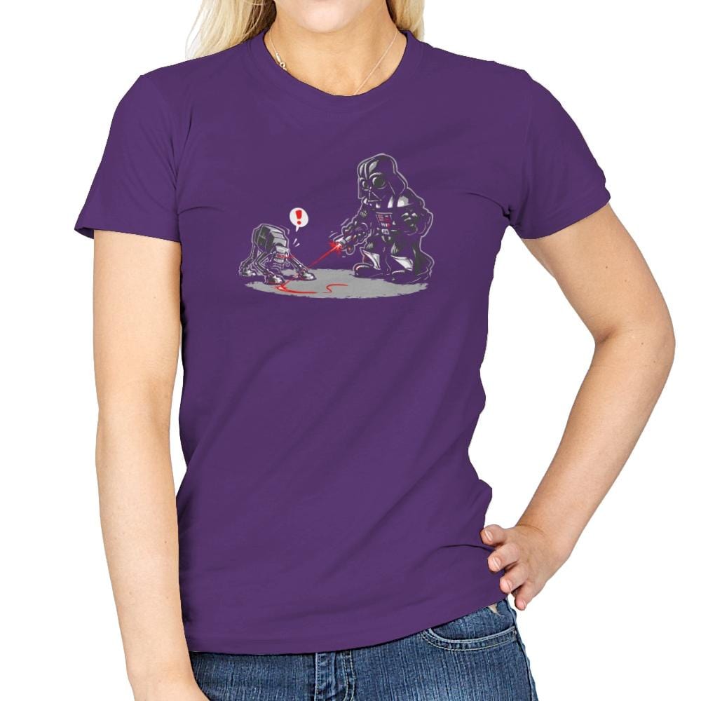 Cat-At Distraction - 80s Blaarg - Womens T-Shirts RIPT Apparel Small / Purple
