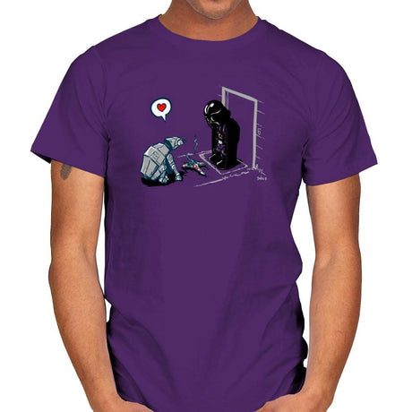 Cat-At Gift - 80s Blaarg - Mens T-Shirts RIPT Apparel Small / Purple