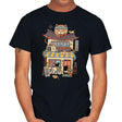 Cat Cafe - Mens T-Shirts RIPT Apparel Small / Black