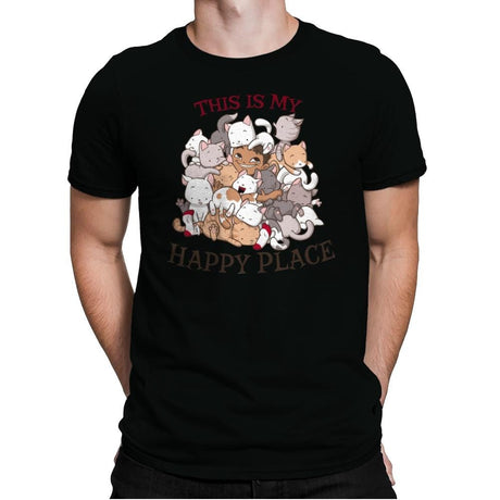 Cat Hoarder - Mens Premium T-Shirts RIPT Apparel Small / Black