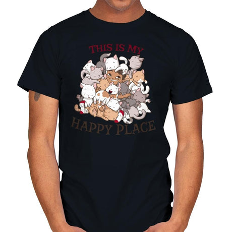 Cat Hoarder - Mens T-Shirts RIPT Apparel Small / Black