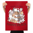 Cat Hoarder - Prints Posters RIPT Apparel 18x24 / Red