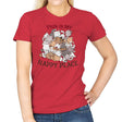 Cat Hoarder - Womens T-Shirts RIPT Apparel Small / Red