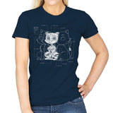 Cat Inside - Womens T-Shirts RIPT Apparel Small / Navy