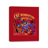 Cat Revolution - Canvas Wraps Canvas Wraps RIPT Apparel 11x14 / Red