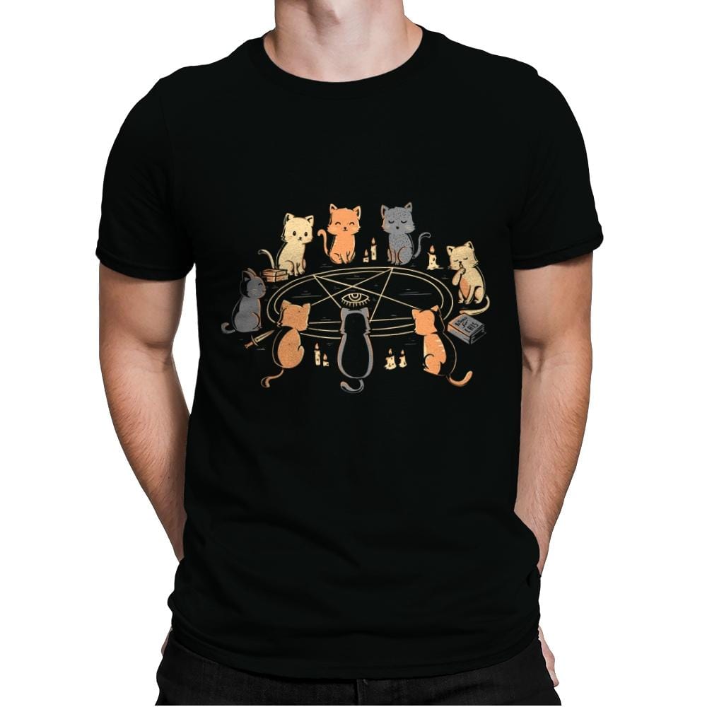 Cat Ritual - Mens Premium T-Shirts RIPT Apparel Small / Black
