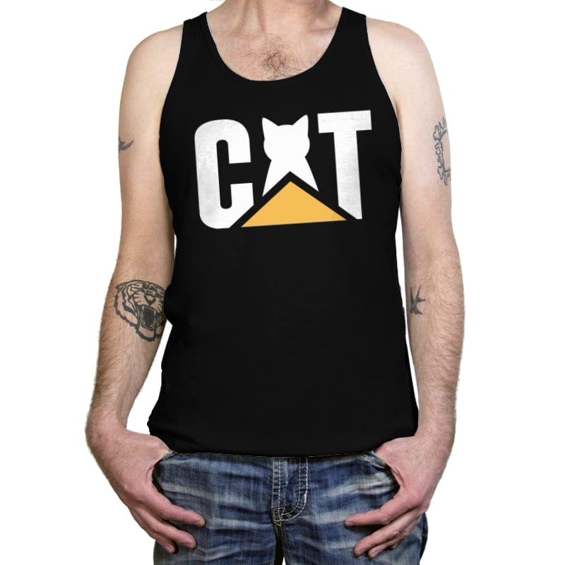 CAT Truck - Tanktop Tanktop RIPT Apparel X-Small / Black