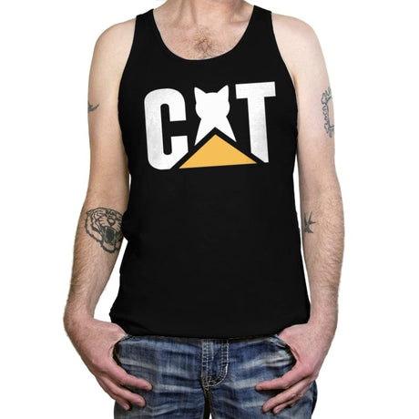 CAT Truck - Tanktop Tanktop RIPT Apparel X-Small / Black