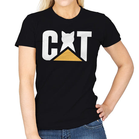 CAT Truck - Womens T-Shirts RIPT Apparel Small / Black