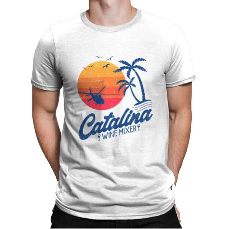 Catalina Wine Mixer  - Mens Premium T-Shirts RIPT Apparel Small / White