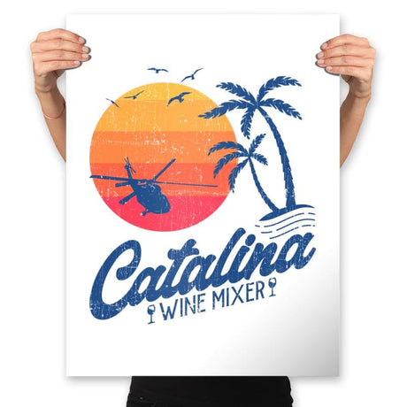 Catalina Wine Mixer  - Prints Posters RIPT Apparel 18x24 / White