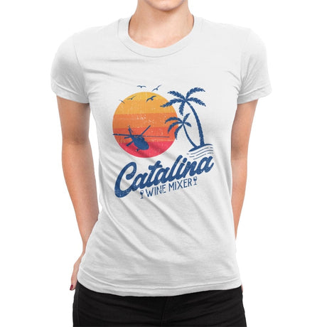 Catalina Wine Mixer  - Womens Premium T-Shirts RIPT Apparel Small / White