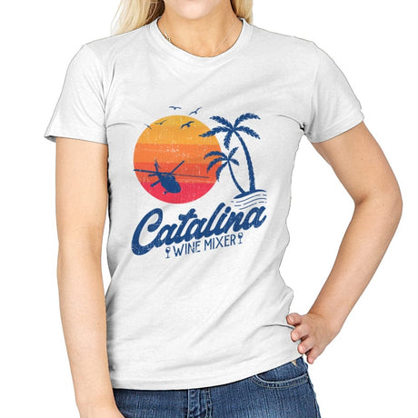 Catalina Wine Mixer  - Womens T-Shirts RIPT Apparel Small / White