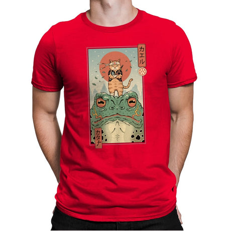 Catana and the Big Frog - Mens Premium T-Shirts RIPT Apparel Small / Red