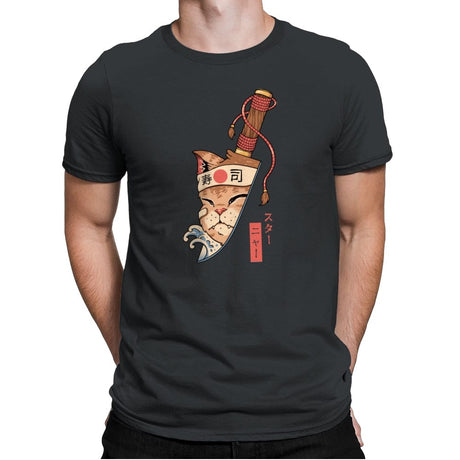 Catana Blade Meowster - Mens Premium T-Shirts RIPT Apparel Small / Heavy Metal