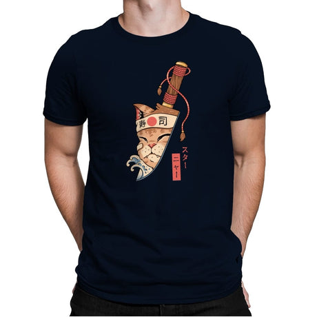Catana Blade Meowster - Mens Premium T-Shirts RIPT Apparel Small / Midnight Navy