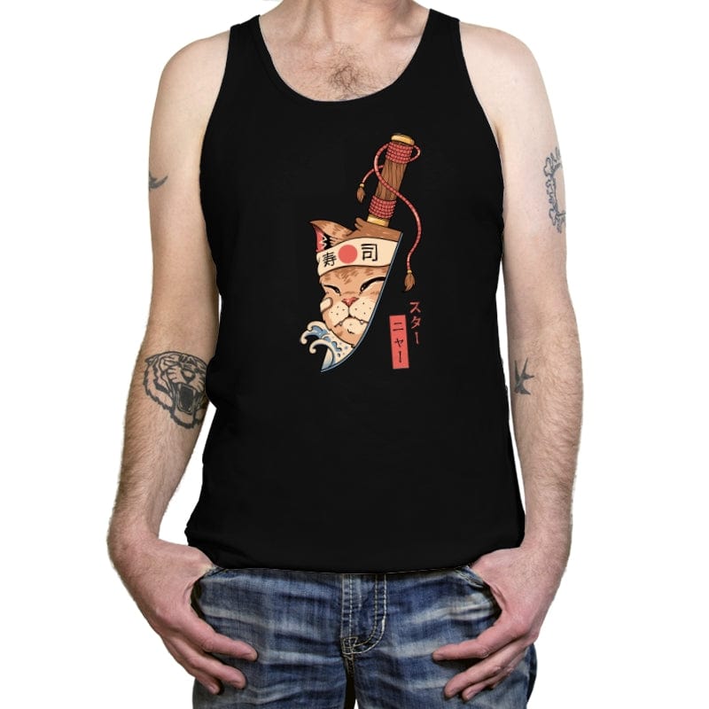 Catana Blade Meowster - Tanktop Tanktop RIPT Apparel X-Small / Black