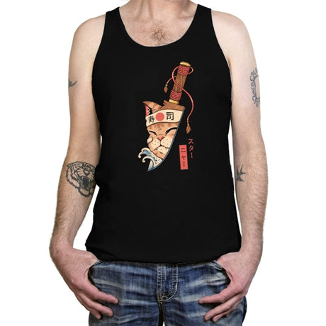 Catana Blade Meowster - Tanktop Tanktop RIPT Apparel X-Small / Black