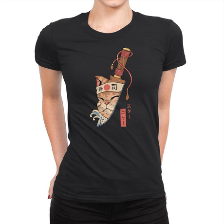 Catana Blade Meowster - Womens Premium T-Shirts RIPT Apparel Small / Black