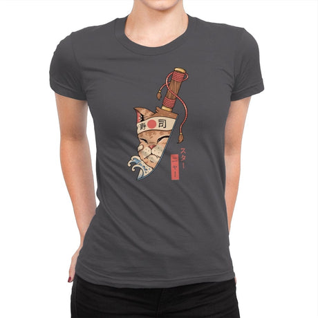 Catana Blade Meowster - Womens Premium T-Shirts RIPT Apparel Small / Heavy Metal