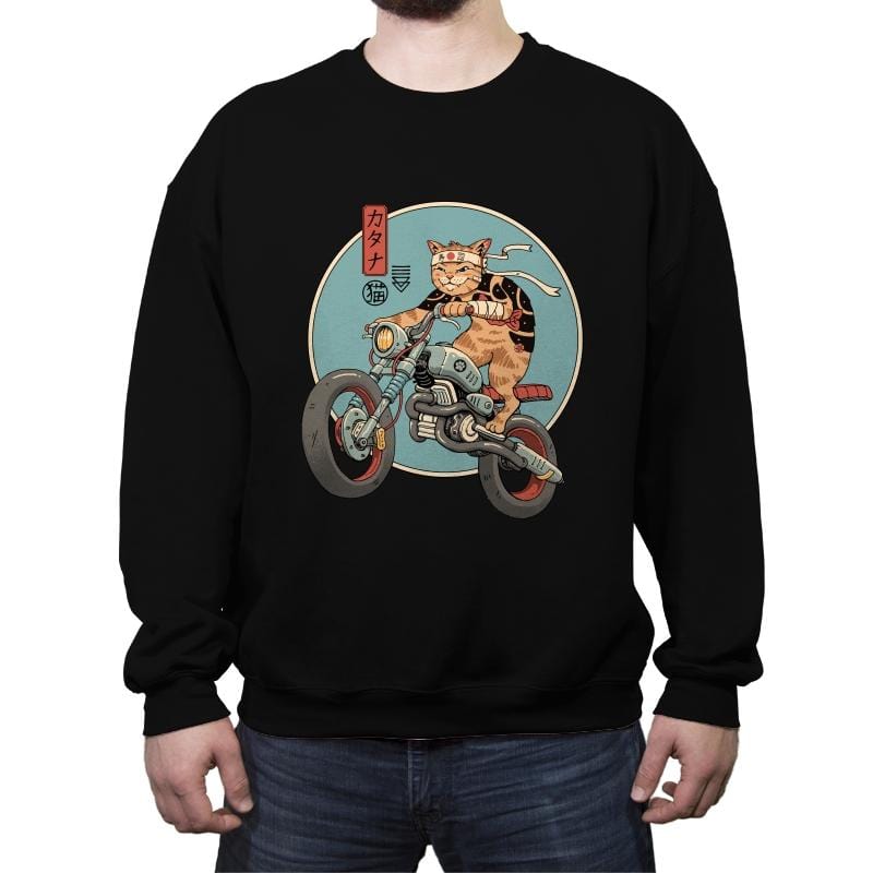 Catana Motorcycle - Crew Neck Sweatshirt Crew Neck Sweatshirt RIPT Apparel Small / Black