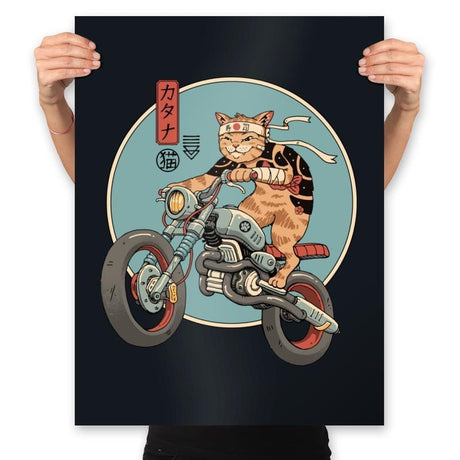 Catana Motorcycle - Prints Posters RIPT Apparel 18x24 / Black