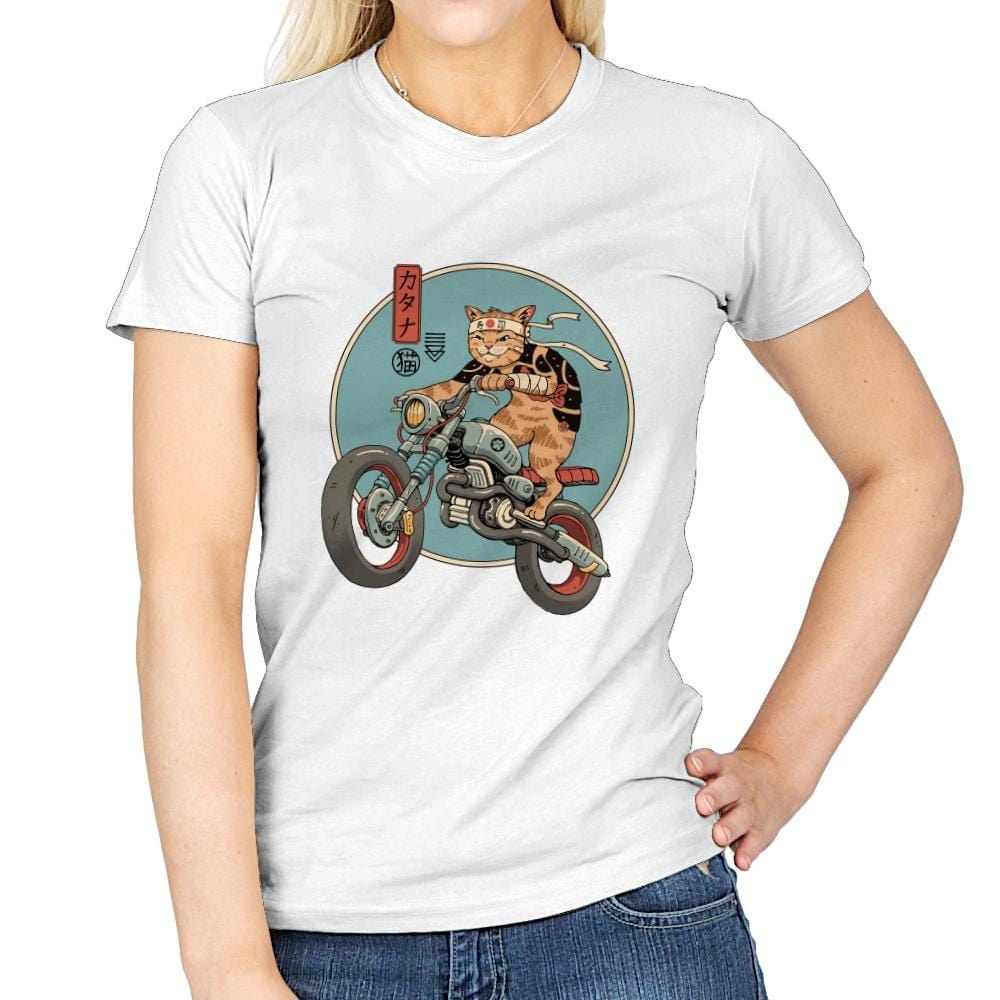 Catana Motorcycle - Womens T-Shirts RIPT Apparel Small / White