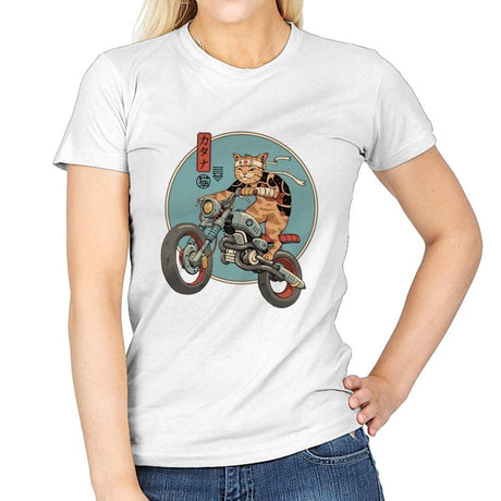 Catana Motorcycle - Womens T-Shirts RIPT Apparel Small / White