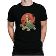 Catana on Turtle - Mens Premium T-Shirts RIPT Apparel Small / Black