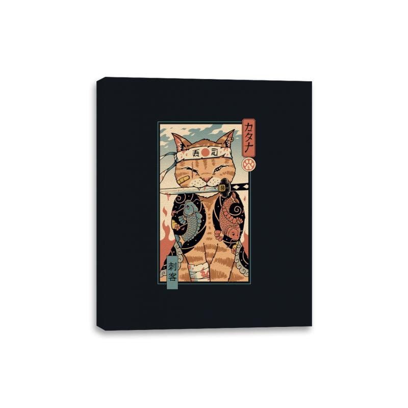 Catana Portrait - Canvas Wraps Canvas Wraps RIPT Apparel 8x10 / Black