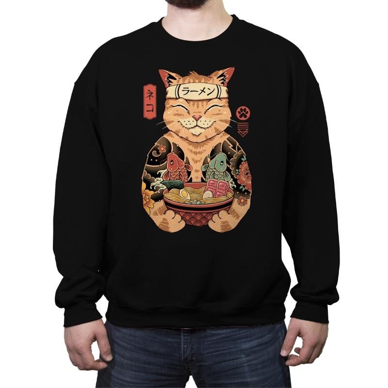 Catana Ramen - Crew Neck Sweatshirt Crew Neck Sweatshirt RIPT Apparel Small / Black