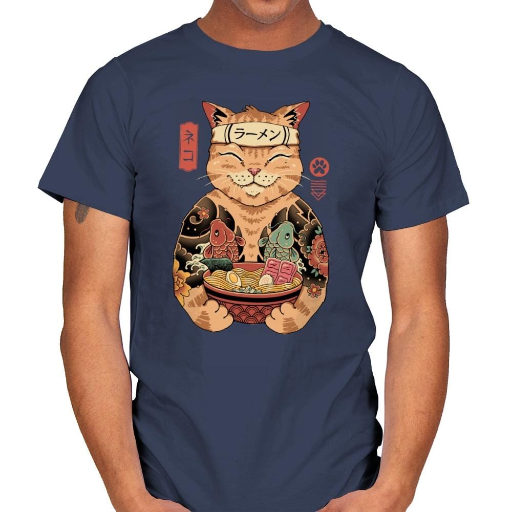 Catana Ramen - Mens T-Shirts RIPT Apparel Small / Navy
