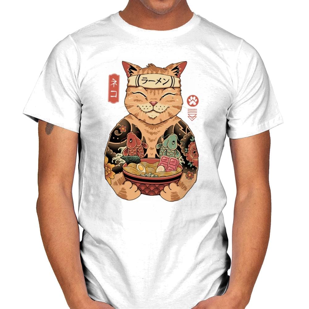 Catana Ramen - Mens T-Shirts RIPT Apparel Small / White