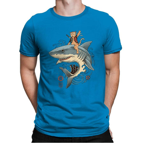 Catana Shark - Mens Premium T-Shirts RIPT Apparel Small / Turqouise