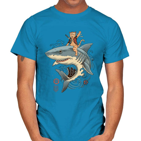 Catana Shark - Mens T-Shirts RIPT Apparel Small / Sapphire