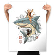 Catana Shark - Prints Posters RIPT Apparel 18x24 / White