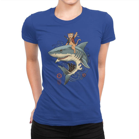 Catana Shark - Womens Premium T-Shirts RIPT Apparel Small / Royal