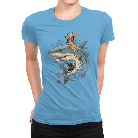 Catana Shark - Womens Premium T-Shirts RIPT Apparel Small / Turquoise