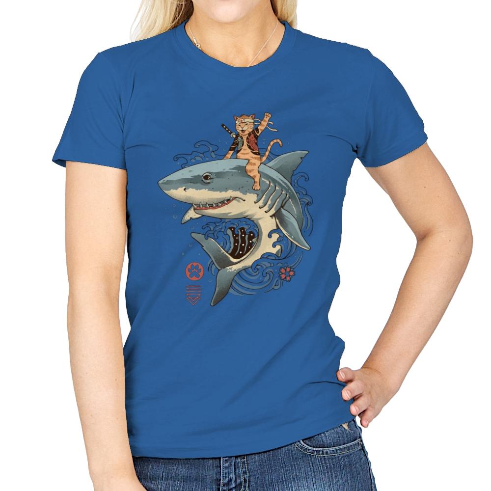 Catana Shark - Womens T-Shirts RIPT Apparel Small / Royal