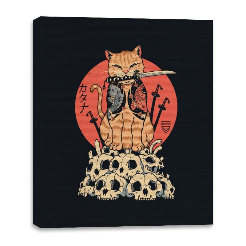 Catana Skulls - Canvas Wraps Canvas Wraps RIPT Apparel 16x20 / Black