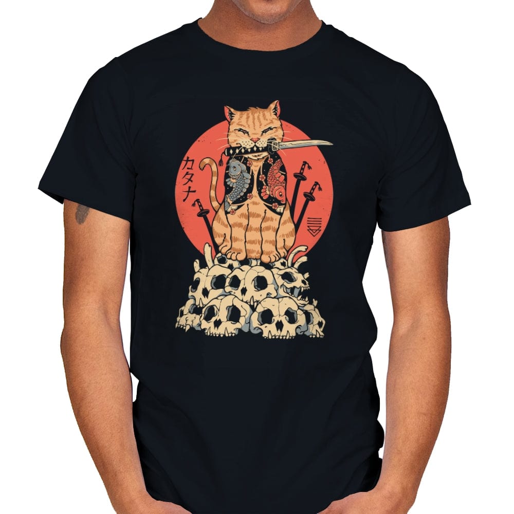 Catana Skulls - Mens T-Shirts RIPT Apparel Small / Black