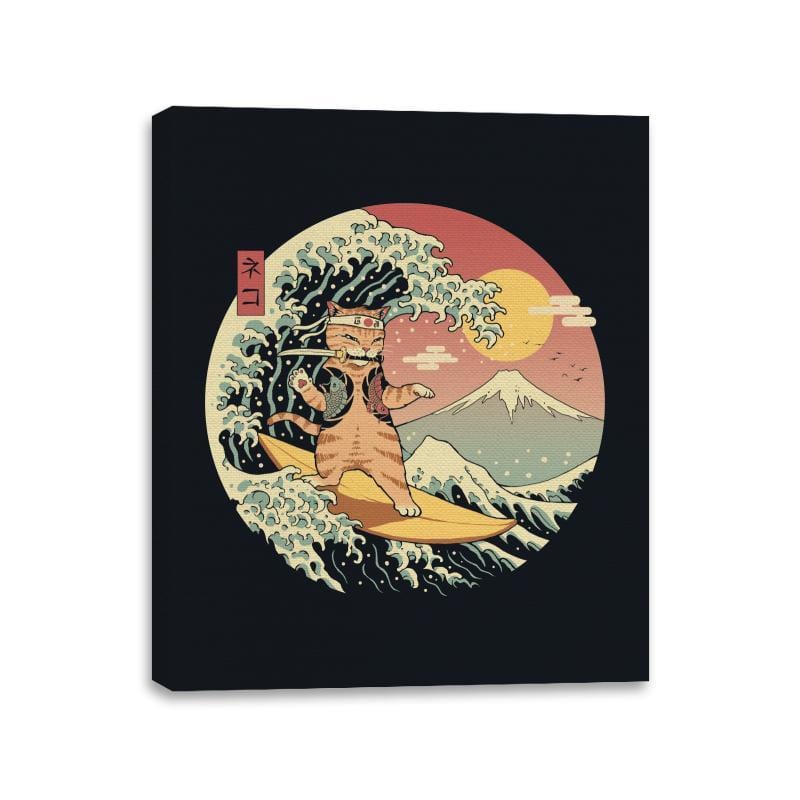 Catana Wave - Canvas Wraps Canvas Wraps RIPT Apparel 11x14 / Black