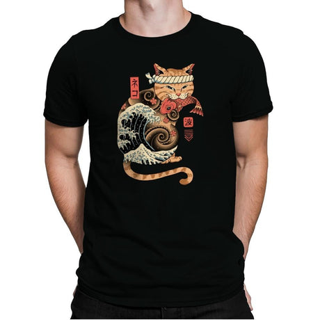 Catana Wave - Mens Premium T-Shirts RIPT Apparel Small / Black